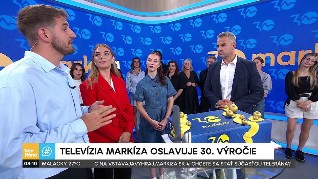 Televízia Markíza oslavuje 30. narodeniny