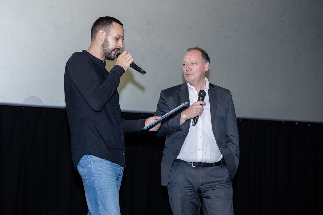 Moderátor Andrej Zvolenský a Matthias Settele