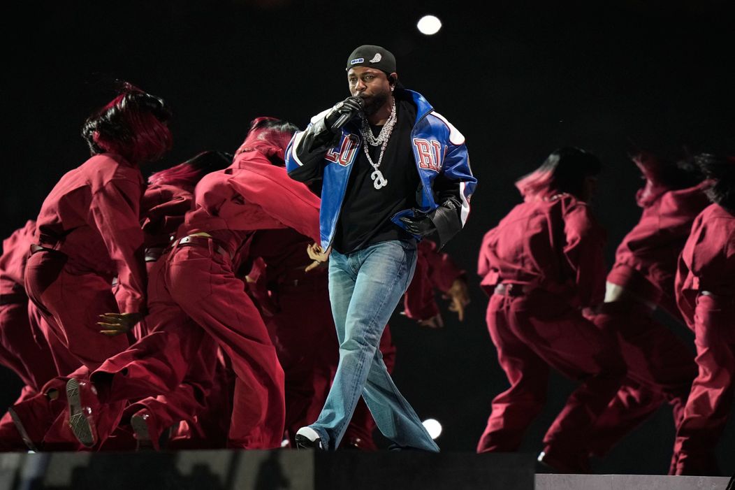 Kendrick Lamar počas Halftime Show