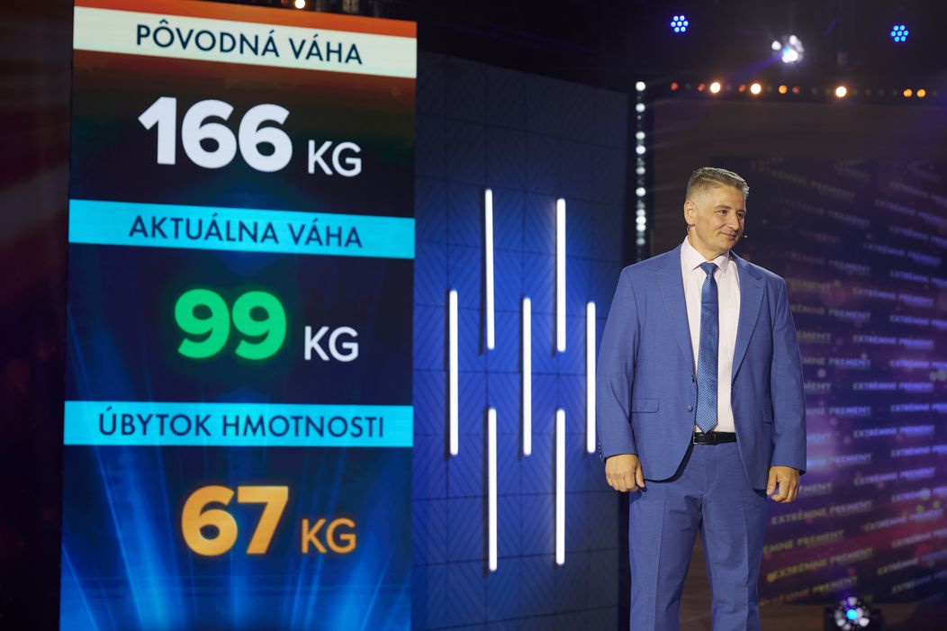 Pavol Kudroč počas galavečera Extrémnych premien.