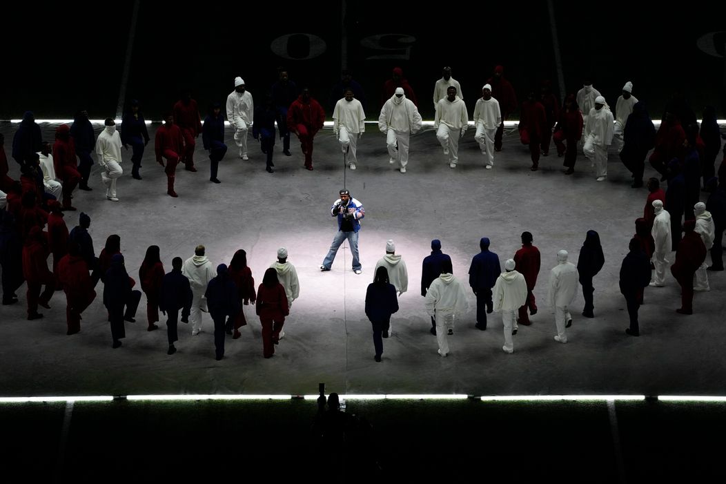 Kendrick Lamar počas Halftime Show