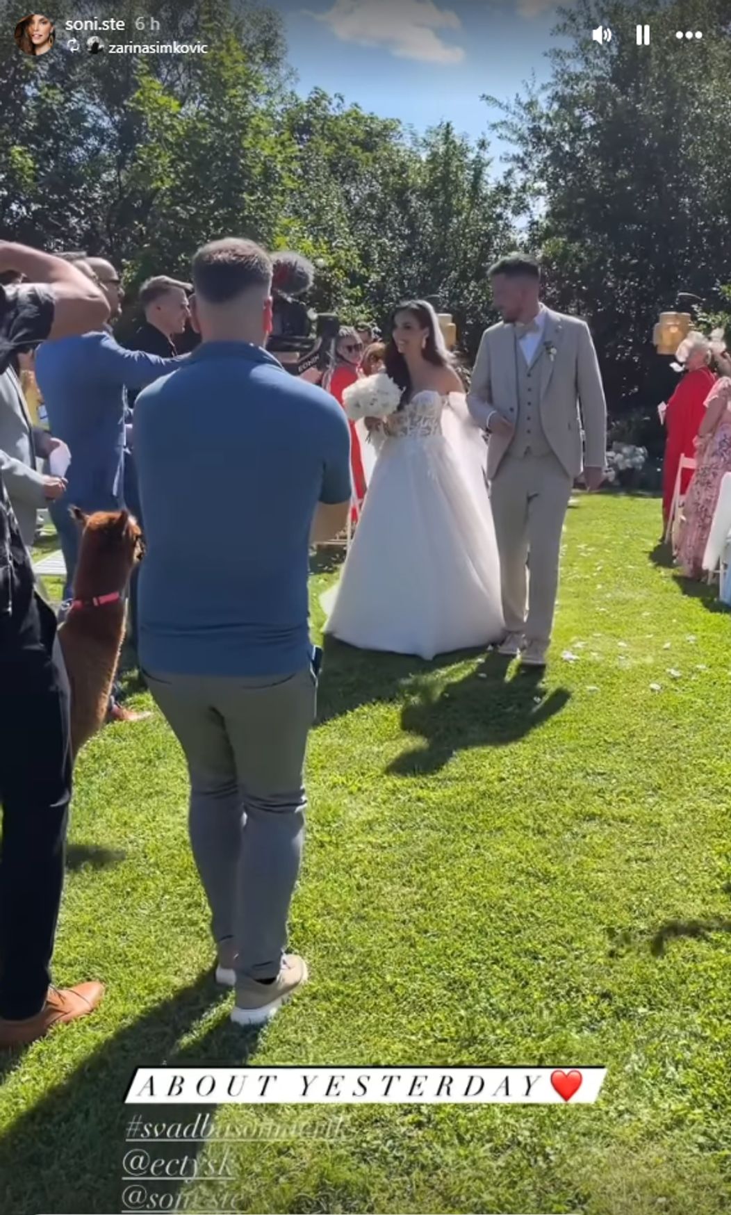 Vydarená svadba Sone Štefkovej