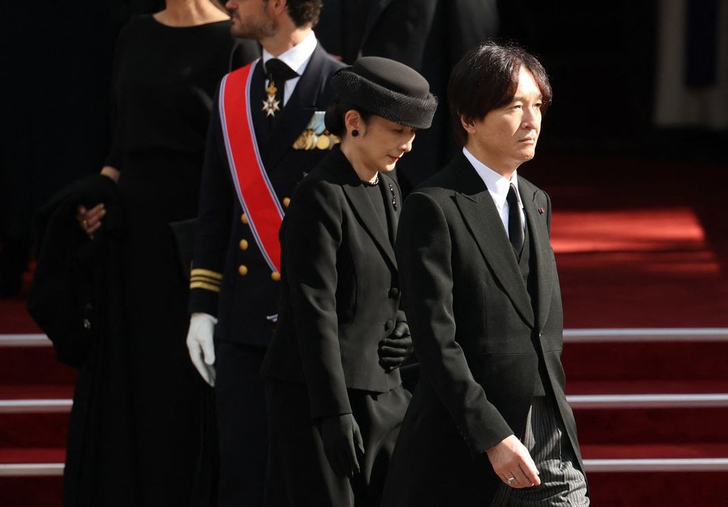 Japonský korunný princ Akišino a korunná princezná Kiko.