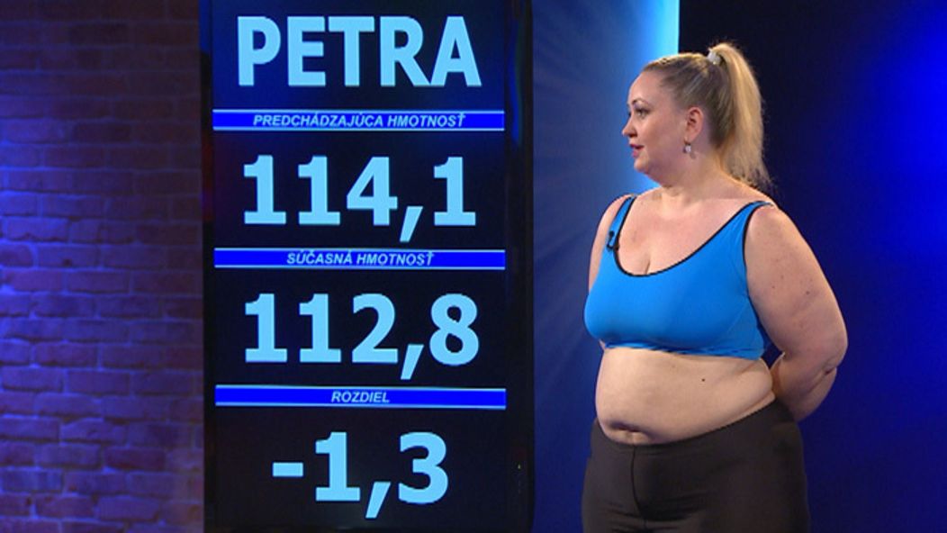 Petra schudla počas tretieho týždňa 1,3 kg