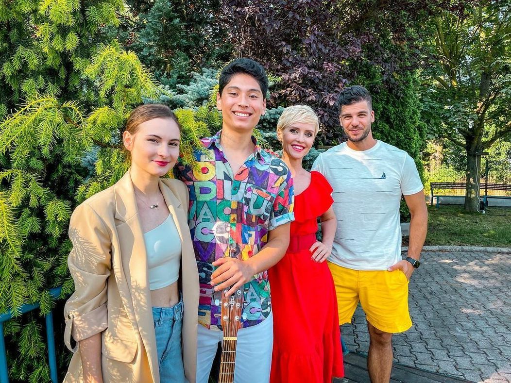 Giovanni a Martinka v Teleráne s Kvetkou a Tomášom