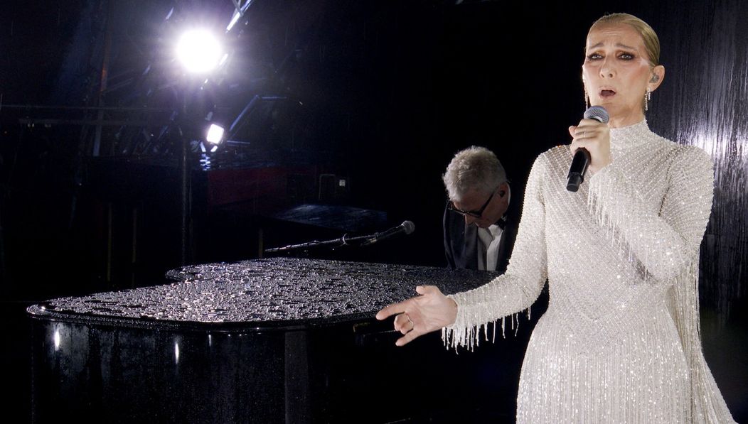 Vystúpenie Celine Dion na otváracom ceremoniáli LOH 2024