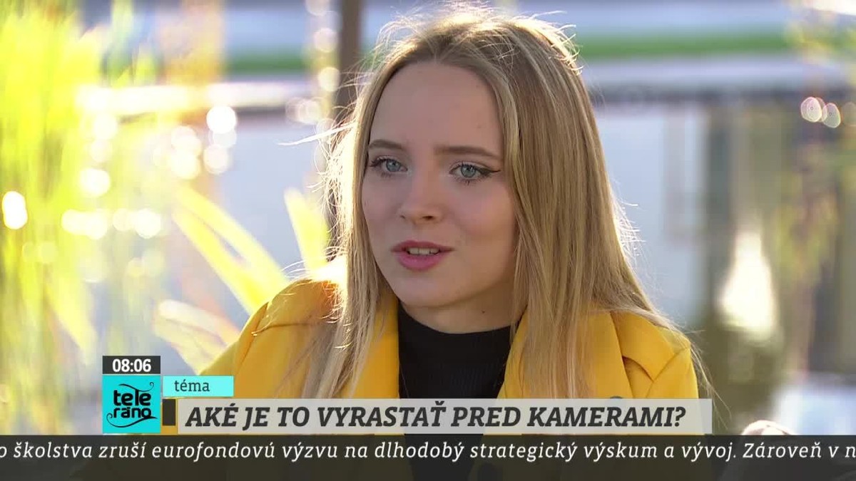 Laura Hritzová v Teleráne porozprávala o svojom detstve pred kamerami