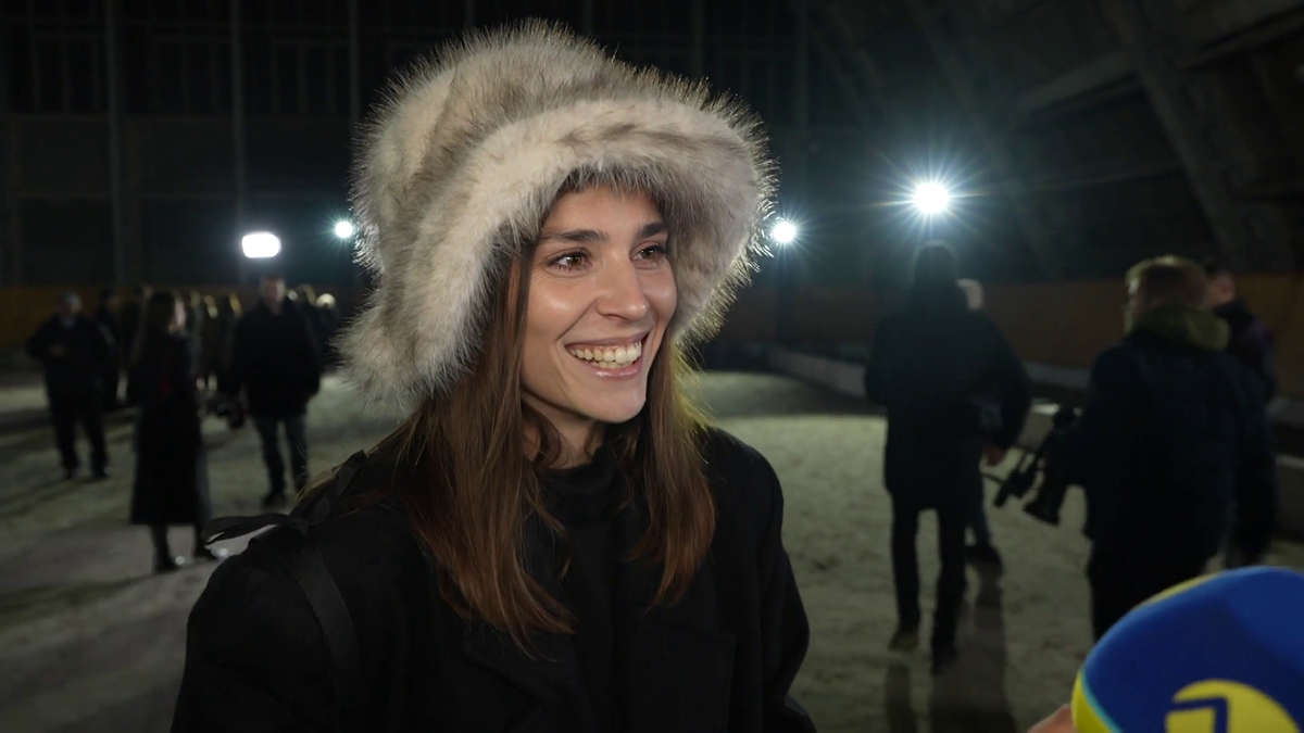 Lucia Hlaváčková na prehliadke M. Holubca