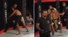 Bizarný záver súboja MMA: Bojovník sa po tvrdom K.O. vrhol na rozhodcu, ten ho uspal škrtiacim chvatom