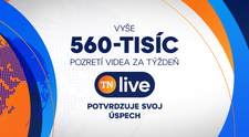 TN live potvrdzuje svoj úspech. Uplynulý týždeň zaznamenal vyše 560-tisíc pozretí videa