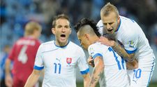 Videosumár 1. polčasu: Slovensko sa vrhlo na Lotyšov, do 10. minúty bolo 2:0!
