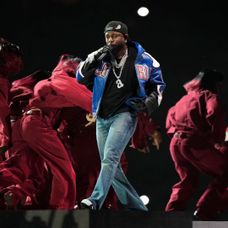 Kendrick Lamar počas Halftime Show