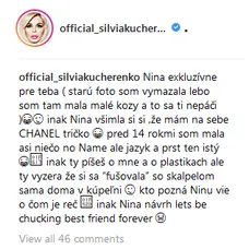 Silvia Kucherenko sa pustila do novinárky.
