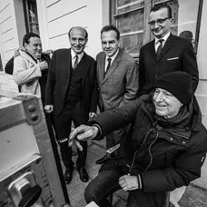Dano Heriban ako Alexander Dubček vo filme Muž, ktorý stál v ceste