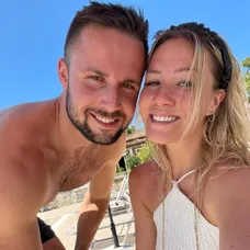 Tereza a Milan na dovolenke v Grécku