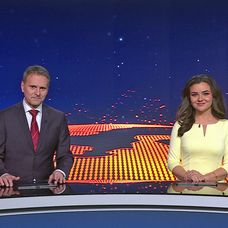 Jaroslav Zápala a Ivana Zuzelková v relácii Televízne noviny