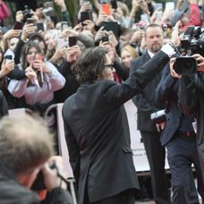 Johnny Depp na záverečnom ceremoniáli 55. ročníka MFF KV