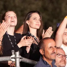 Angelina s dcérou na koncerte