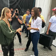 Archívne zábery: Stretnutie Dary Rolins a Jasminy Alagič na DOD!