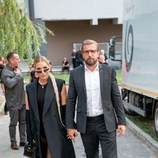 Dominika Cibulková s manželom Michalom Navarom