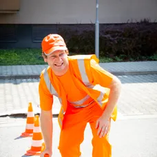 Peter Brajerčík ako cestár