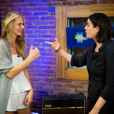 Zuzka Kraváriková na tréningu s Miňom Kerešom