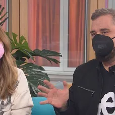 Herečka Zuzka Kubovčíková Šebová a spevák Mário „Kuly“ Kollár boli hosťami v Teleráne.