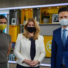 Prezidentka Zuzana Čaputová v Teleráne.