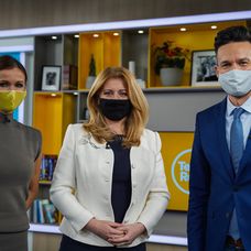Prezidentka Zuzana Čaputová v Teleráne.