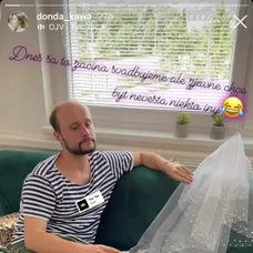 Daniel Fischer počas svadobných príprav.