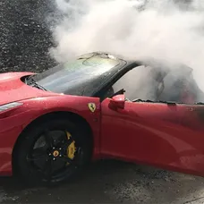 Požiar Ferrari.
