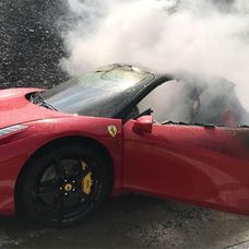 Požiar Ferrari.