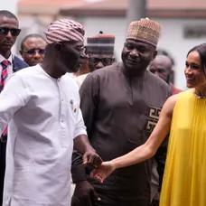 Meghan Markle na turné v Nigérii