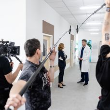 Lívia Bielovič a Ján Koleník počas prvého dňa nakrúcania 3. série.
