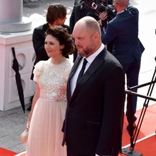 Herečka Martha Issová a režisér David Ondříček na 56. ročníku MFF KV