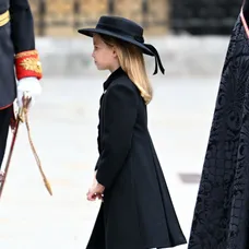 Princezná Charlotte na pohrebe Alžbety II.