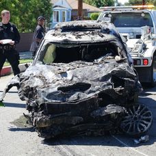 Auto po nehode Anne Heche
