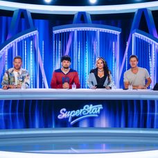 Jakub Prachař, Calin, Ewa Farna a Pavol Habera v šou SuperStar