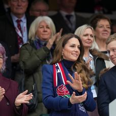Princezná Kate na rugby zápase Six Nations.