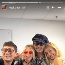 Nikol Treterová sa stretla s Johny Deppom v Prahe