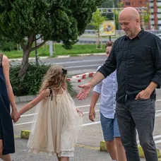Mária Čírová s rodinou pár týždňov pred pôrodom