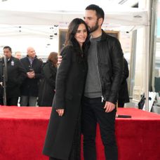 Courteney Cox na Hollywoodskom chodníku slávy s Johnnym McDaidom