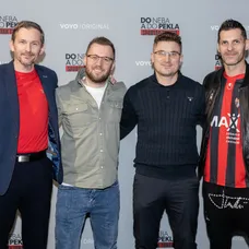 Športová redakcia TV Markíza na premiére dokumentu Spartak Trnava