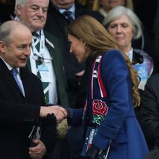 Princezná Kate na rugby zápase Six Nations.