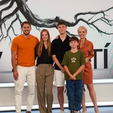 Marek Polomský, Simona Kollárová, Alex Šajban, Ján Dubníček a Kveta Horváthová v relácii Teleráno