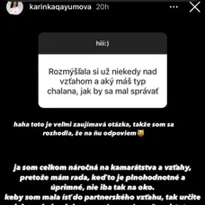Aj vo vzťahových veciach má mladá herečka jasno.