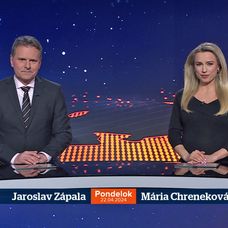 Jaroslav Zápala a Mária Chreneková Pietrová v relácii Televízne noviny