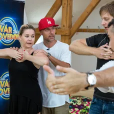 Zuzana Haasová na tanečnom tréningu. 