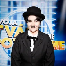 Zuzana Haasová ako Charlie Chaplin.