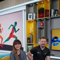 Kristína Vajdová a Pavol Borkovič v relácii Teleráno